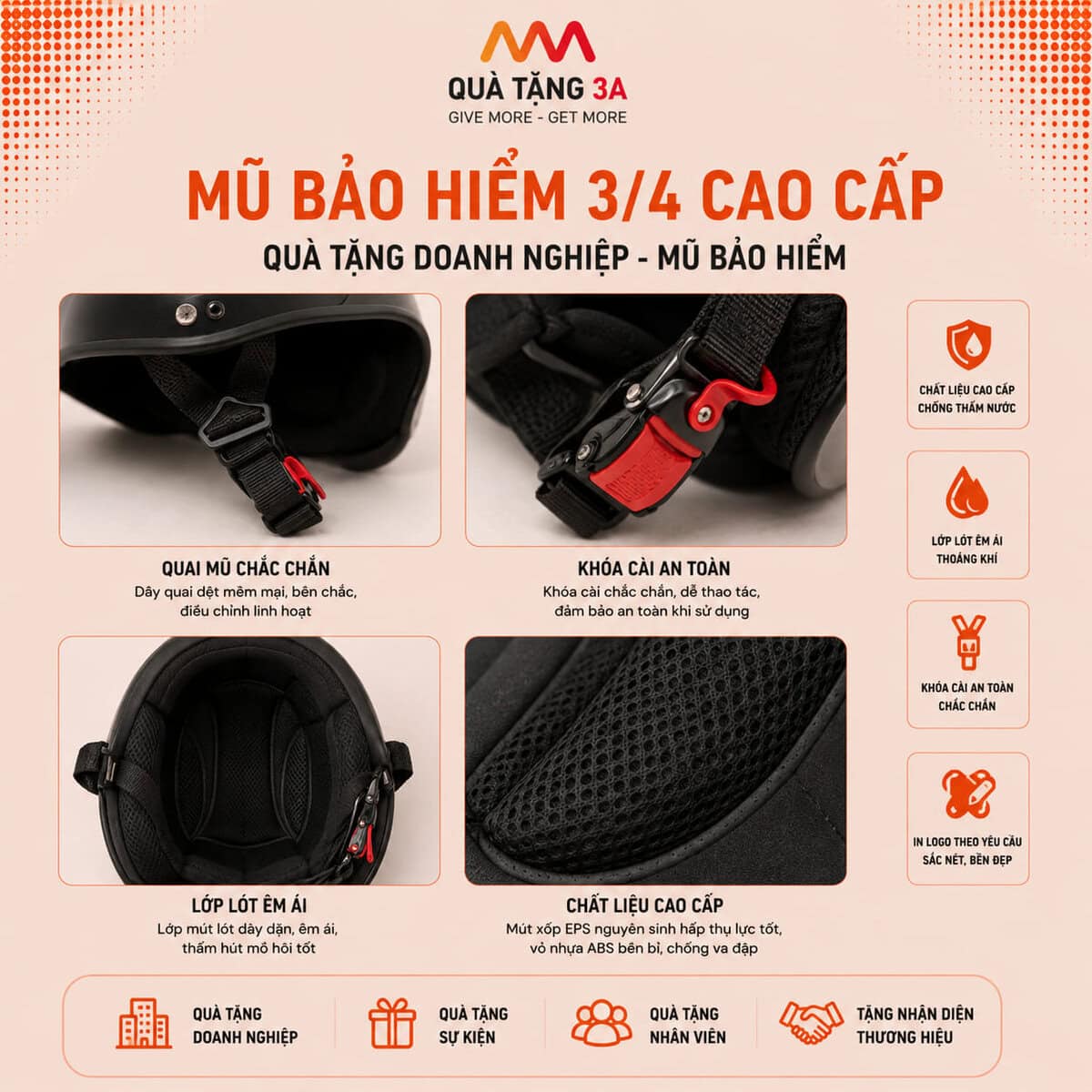Mũ bảo hiểm 3/4 in logo – Mẫu 01 2 mau-01-mu-bao-hiem-3:4-in-logo-quatang3a-2