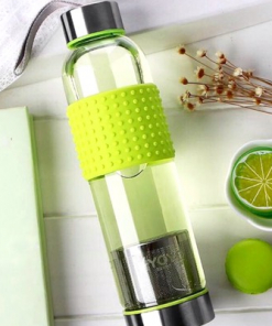 Quà tặng doanh nghiệp Bình nước thủy tinh in logo mẫu 2