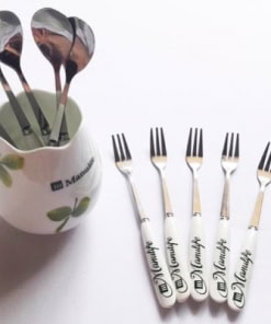 Quà tặng doanh nghiệp Bộ thìa dĩa in logo mẫu 1