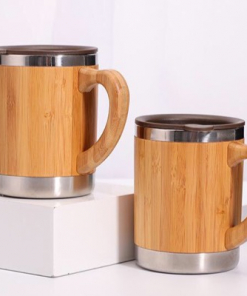 Quà tặng doanh nghiệp Cốc vỏ tre in logo mẫu 1