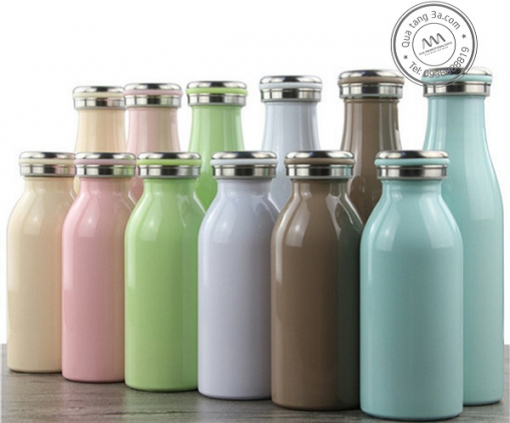Bình giữ nhiệt vỏ nhựa hình chai sữa xinh xắn - Hình ảnh 3