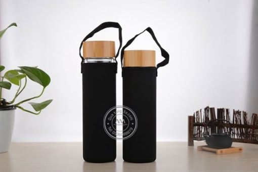 Quà tặng doanh nghiệp Bình nước thủy tinh in logo mẫu 1 - Hình ảnh 2