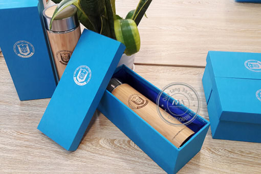 Quà tặng doanh nghiệp Bình giữ nhiệt tre in logo mẫu 1 - Hình ảnh 4