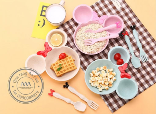 Bộ dụng cụ ăn cho trẻ em Mickey Levant - Thân thiện với môi trường - Hình ảnh 4