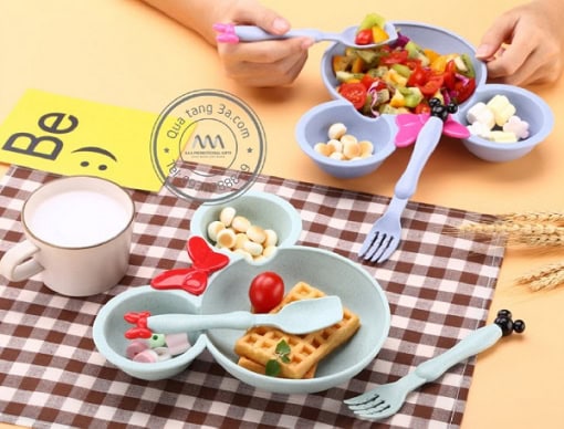 Bộ dụng cụ ăn cho trẻ em Mickey Levant - Thân thiện với môi trường - Hình ảnh 3