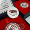 Đồng xu kỷ niệm Hội nghị thượng đỉnh Mỹ - Triều 2019 tại Hà Nội 7 dong xu trump kim 2