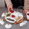 Khay đựng bánh mứt kẹo sứ Tết hình Bông hoa 7 hop dung banh mut keo su hinh hoa 5