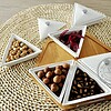 Khay đựng bánh mứt kẹo sứ Tết hình Lục giác 5 hop dung banh mut keo su luc giac 2