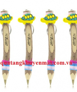 Bút bi đa năng vỏ gỗ