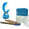Lịch để bàn ống cắm bút tam giác 7 lich de ban qua tang ong but vuong 4
