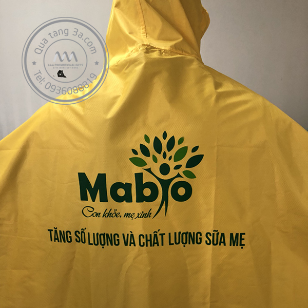 Sản xuất áo mưa quà tặng in logo giá rẻ - cam kết chất lượng