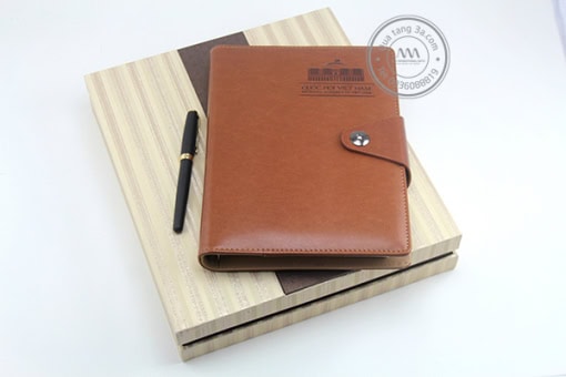 Quà tặng doanh nghiệp Sổ da cao cấp in logo - Hình ảnh 3