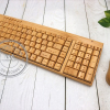 Bàn phím chuột tre in logo Quà tặng công nghệ độc đáo 7 3 1