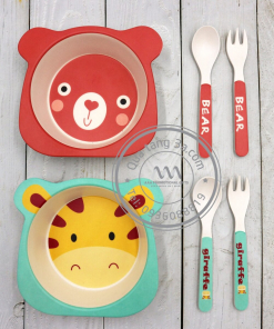 Set ăn dặm bột tre – Quà tặng thân thiện môi trường