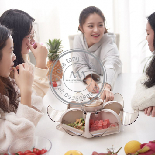 Khay đựng bánh kẹo Tết 7 ngăn hình hoa sen siêu hot - Hình ảnh 2