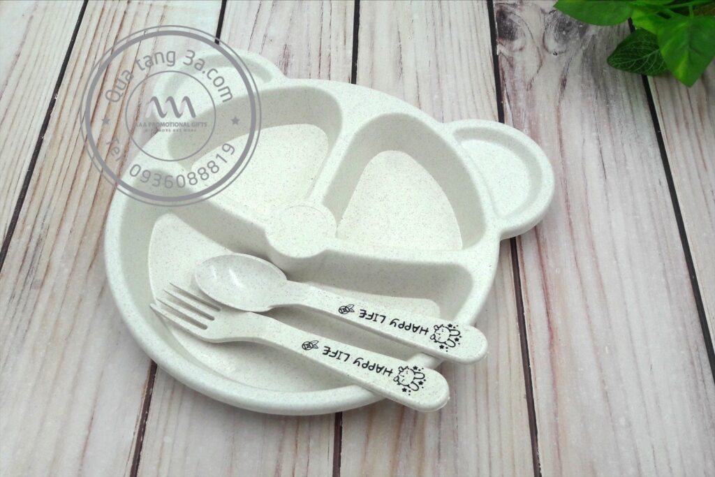 Quà tặng gia dụng Bát ăn dặm lúa mạch cho bé - Ảnh 6