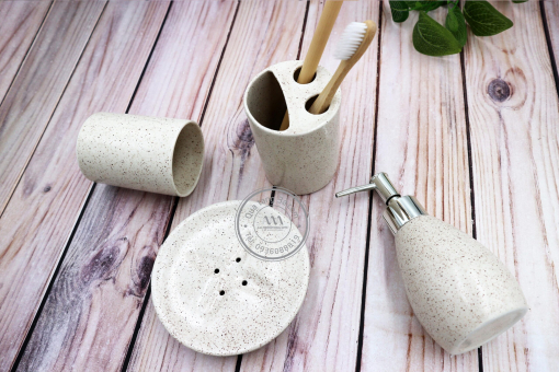 Bộ dụng cụ sứ nhà tắm | In ấn logo thương hiệu theo yêu cầu - Hình ảnh 6