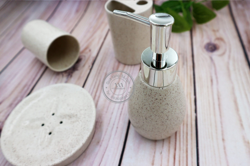 Bộ dụng cụ sứ nhà tắm | In ấn logo thương hiệu theo yêu cầu - Hình ảnh 5