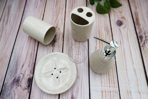 Bộ dụng cụ sứ nhà tắm | In ấn logo thương hiệu theo yêu cầu - Hình ảnh 3