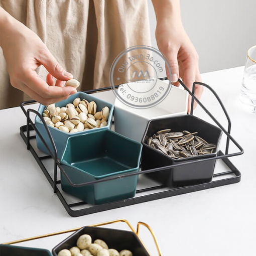 Khay mứt sứ | Quà Tết doanh nghiệp sang trọng - Hình ảnh 3