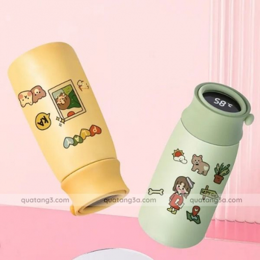 Bình giữ nhiệt hiển thị nhiệt độ 360ml | Bình giữ nhiệt in logo thương hiệu - Hình ảnh 6