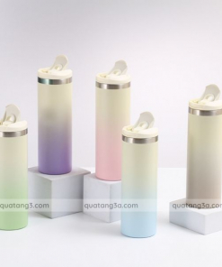 Bình giữ nhiệt ombre inox 304 nắp bật | Bình giữ nhiệt in logo thương hiệu