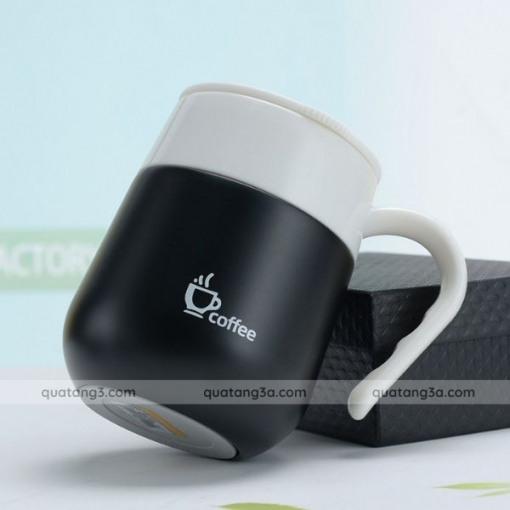 Cốc giữ nhiệt hiển thị nhiệt độ inox 304 kèm nắp và tay cầm | Cốc quà tặng in logo - Hình ảnh 11