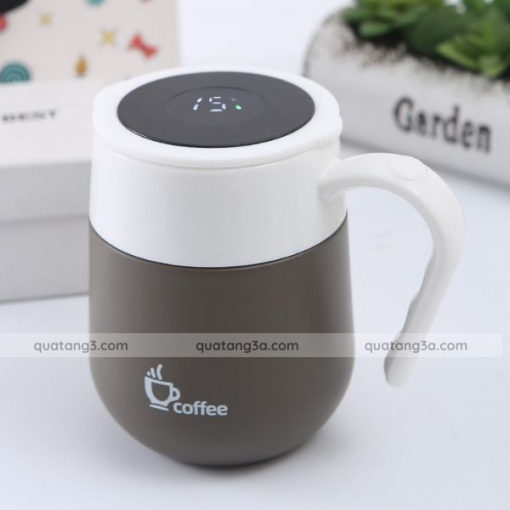 Cốc giữ nhiệt hiển thị nhiệt độ inox 304 kèm nắp và tay cầm | Cốc quà tặng in logo - Hình ảnh 3