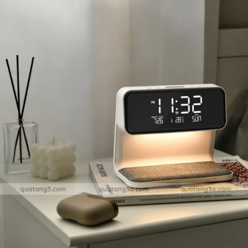 Đồng hồ để bàn đa năng | Quà tặng gia dụng công nghệ 4.0 - Hình ảnh 2
