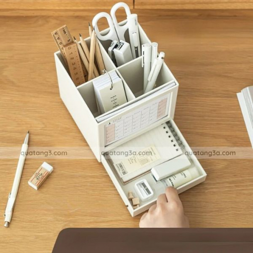 Lịch để bàn dạng hộp xoay 360 độ | Quà Tết doanh nghiệp in logo - Hình ảnh 4
