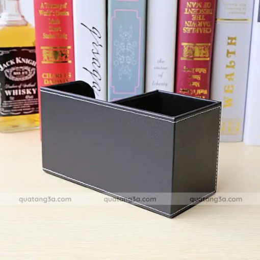 Hộp da PU đựng đồ dùng văn phòng - Quà tặng văn phòng in ấn logo - Hình ảnh 8