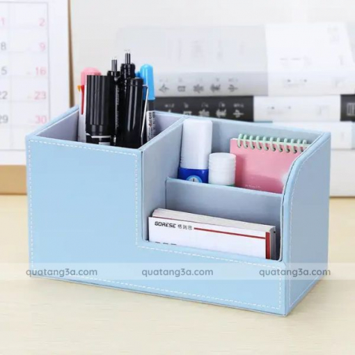 Hộp da PU đựng đồ dùng văn phòng - Quà tặng văn phòng in ấn logo - Hình ảnh 7