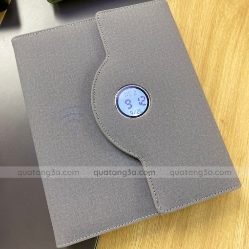 Sổ sạc đa năng khóa đèn LED đồng hồ | Quà tặng công nghệ 4.0 - Hình ảnh 8
