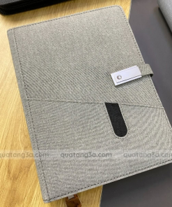 Sổ sạc đa năng in ấn logo thương hiệu | Quà tặng công nghệ 4.0