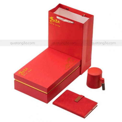 Gift set Sổ da - Bút ký – cốc sứ | Quà tặng event - hội nghị - Hình ảnh 4