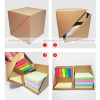 Hộp giấy note gấp gọn hình khối vuông 8 hop dung giay note sang tao 6
